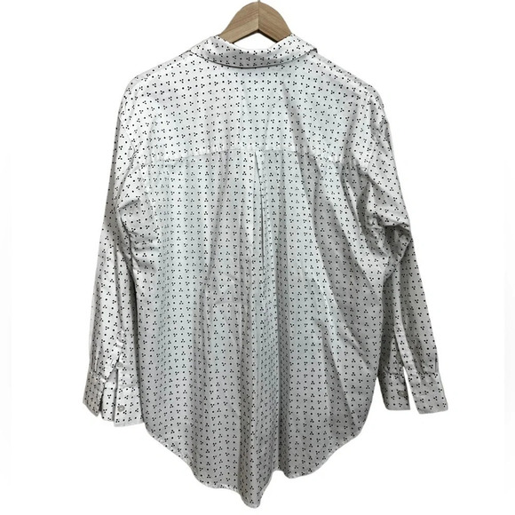 Madewell • Shrunken Trapeze Shirt in Penpoint Dot - Picture 6 of 10